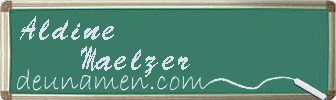 Aldine Maelzer Visitenkarte